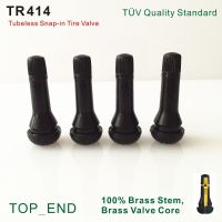 4pcs/set Free Shipping TR414 Passenger Car Tubeless Snap-In Tire Valve Tyre Valve TUV Quality Standard Brass Stem and Valve Core Tire Repair ToolsTire