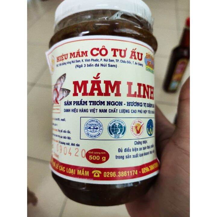Cô Tư Ấu Sauce of macerated fish 500g/mắm linh cô Tư Ấu 500g Lazada