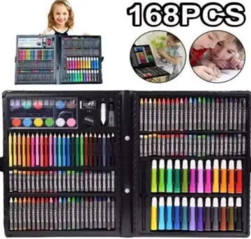 168PCS/Set Art Set Oil Pastel Crayon Colored Pencils Marker Pens