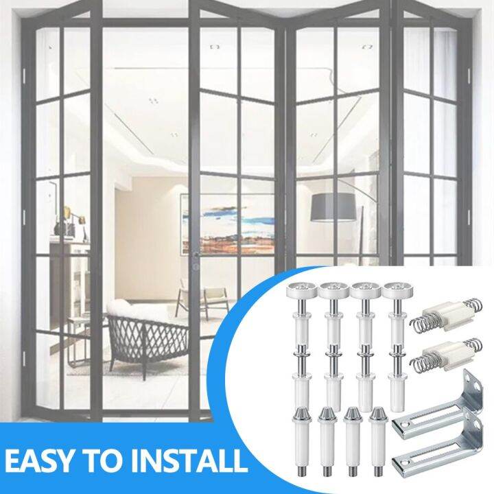 bi-fold-door-hardware-set-solid-safe-good-toughness-stainless-steel-repair-tool-closet-door-hardware-repair-kit-door-hinges-door-hardware-locks