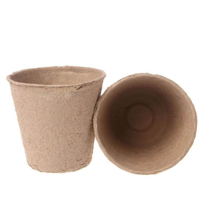 qkkqla-100pcs-8cm-paper-pot-plant-starting-flower-nursery-cup-kit-organic-biodegradable-eco-friendly-cultivation-garden-tools