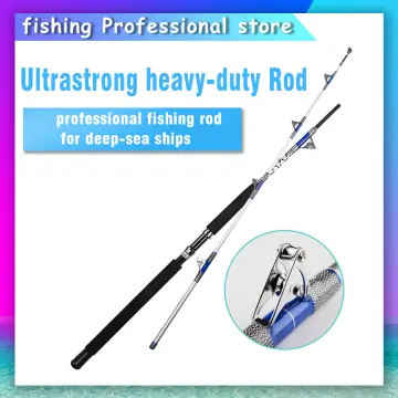 Fishing Pole/Fishing Rod Fishing Rod Heavy Duty Boat Fishing Rod 1.98m/  2.1m Trolling Rod with Roller Guides Carbon Spinning Rod Saltwater Pole