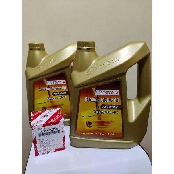 Sulit Bundle SUV: 8 Liters Toyota Oil 5w40 Fully Synthetic Oil Filter ...