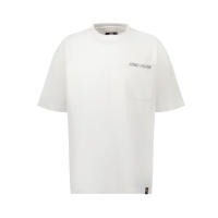 Khaki Bros. - คา คิ บรอส. - Round T-shirt loose fit - เสื้อยืดคอกลม - KM22K016 - White