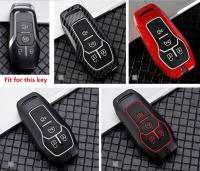 ❣ﺴ✓ 2019 New Car Silicone amp;Metal Key Case Shell Pocket Chain For Ford Mustang Explorer Taurus F150 For Lincoln MKX MKZ Car-Styling