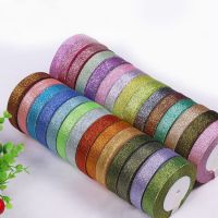 25yards/lot Glitter Onion Ribbon Christmas Wedding Decor Cake Candy Box Packaging Wrap Materials DIY Accessories 6/10/20/25/40MM Gift Wrapping  Bags