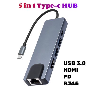 Type-C ฮับถึง1000Mbps RJ45 Ethernet 4K HDTV USB 3.0 2.0 C PD แท่นวางมือถือสำหรับ MacBook iPad Samsung S20 Xiaomi 10 Feona