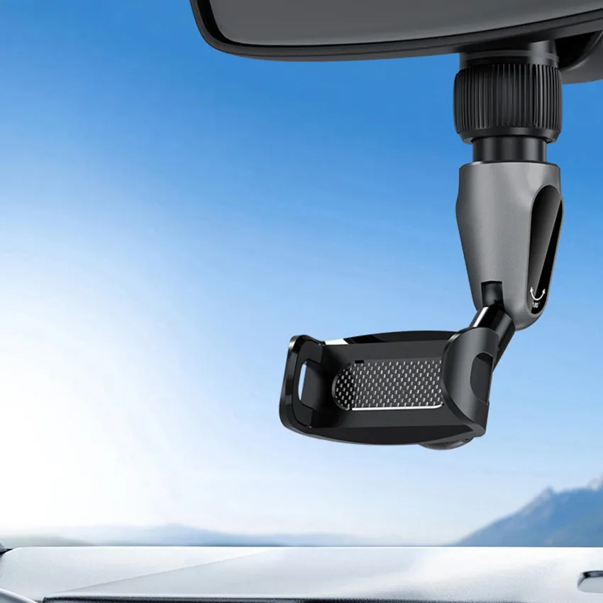 1PC Phone Holder Multifunctional 360 Degree Rotatable Auto Rearview Mirror  Seat Hanging Clip Bracket Cell Phone Holder for Car Rear View Mirror,  Pillow Desk, & More!