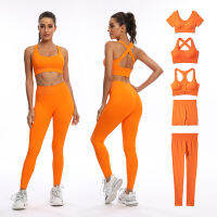 23PCS Seamless Yoga Set Sexy High Wait Sportwear Women Set Workout Clothes For Women Running Fitness Gym Suit Activewear Pant