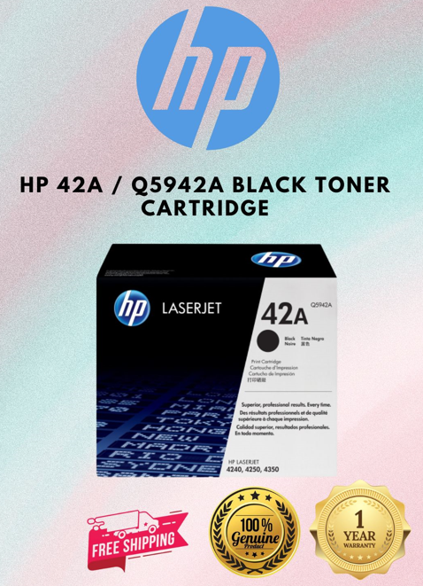 42A / Q5942A Black Original LaserJet Toner Cartridge | Lazada