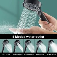 Handle Shower Head for Bathroom 5 Modes Adjustable High Pressure Rain Shower Head Water Saving Showerhead Bathroom Accessories  by Hs2023