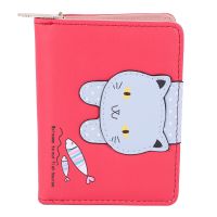 Fashion Women Cute Cat Wallet Small Zipper Girl Designed Pu Leather Coin Purse Female Card Holder Wallet