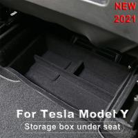 เคสสำหรับ Tesla รุ่น Y 2021แบบมีที่นั่ง,กล่องเก็บของจัดระเบียบความจุสูงอุปกรณ์เสริมตกแต่งภายในรถ