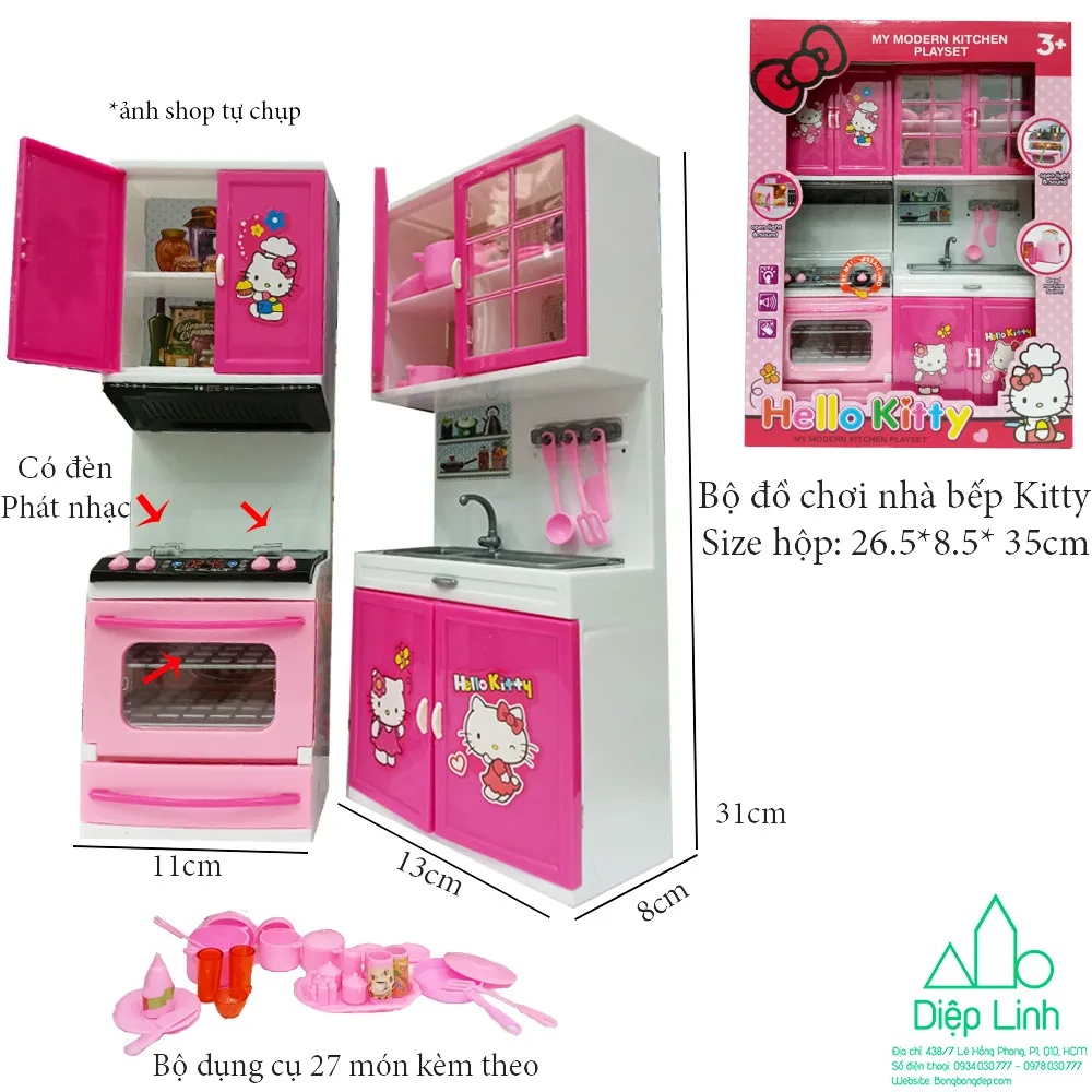 Khuyến mãi Xả kho tới 50% cùng với bộ đồ chơi thú vị nhất với chủ đề Hello Kitty nhà bếp! Đến với chúng tôi và đừng bỏ lỡ cơ hội để sắm cho con yêu những sản phẩm chất lượng giá rẻ ưu đãi này.
