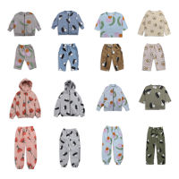 Pre-sale Kids Sets bobo  Autumn Winter BC New Children Hooded Sweater Pants Boys Suit Toddler Baby Girl T-shirts Clothes