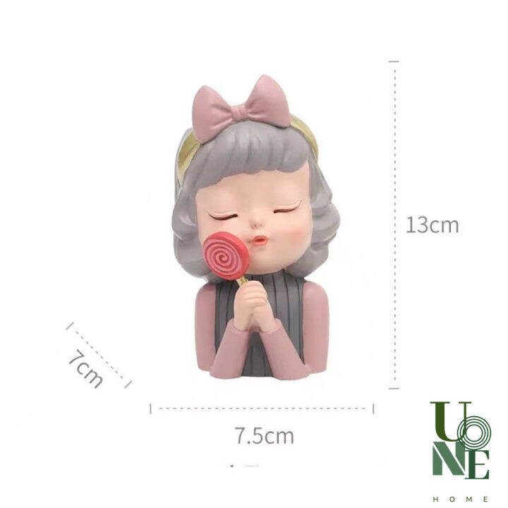 uonehome-พร้อมส่ง-h038-รูปปั้นกระถางดอกไม้-แต่งสวนน่ารัก-รูปปั้นเรซินเด็กสาว-สไตล์โมเดิร์น-ของแต่งบ้าน-แต่งสวน