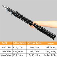 อัปเกรดขาตั้งกล้องแบบเบาขาตั้ง55/170/200Cm สำหรับถ่ายภาพสตูดิโอซอฟต์บ็อกซ์ภาพพื้นหลังกล้องถ่ายรูปไฟสตูดิโอวิดีโอ