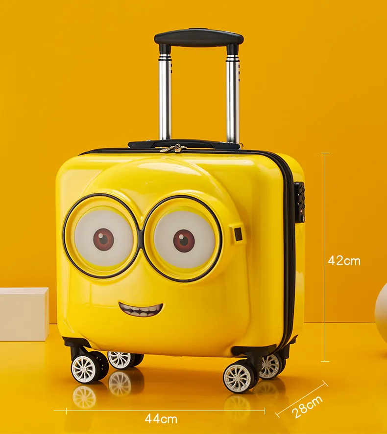 Minions suitcase children s suitcase cartoon children luggage case