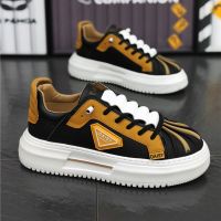 Summer Fashion Chunky Lace-up Mens Skateboard Sneakers Comfortable Breathable Men Shell Shoes Anti-slip Man Casual Sports Shoes