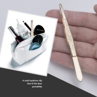 【cw】 Eyebrow Pliers Flat /oblique Mouth Clip Plucking Curler Makeup Tools ！