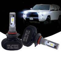 2Pc LED 9005หลอดไฟหน้า80W สำหรับ Toyota Highlander 2014-2018 4Runner 2010-19สีขาวไฟสูง