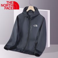 The North Face เสื้อแจ็กเก็ตกันลม มีฮู้ด ป้องกันรังสียูวี เหมาะกับใส่เล่นกีฬากลางแจ้ง แฟชั่นฤดูร้อน สําหรับผู้ชาย