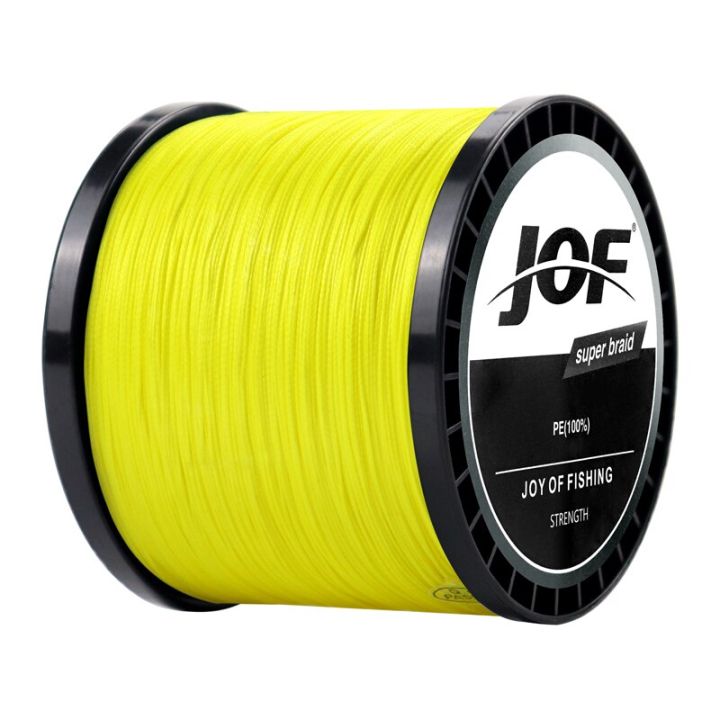 JOF 4 Strands Braided Fishing Line 300M 500M 1000M Multifilament Strong  Freshwater Saltwater Wire 10 12 18 28 35 40 50 62 82 LB