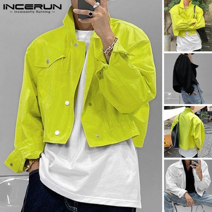 incerun-เสื้อแจ็กเก็ตแขนยาว-สีพื้น-สไตล์ตะวันตก-สําหรับผู้ชาย