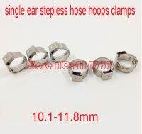 ☞ 50pcs/lot High Quality stainless steel 304 10.1-11.8mm 11.8mm Single ear stepless hose hoops clamps