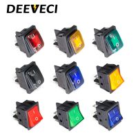 KCD4 12v 220v 30A waterproof heavy duty toggle switch illuminated latching 4pins on off emergency marine rocker switch Push Button