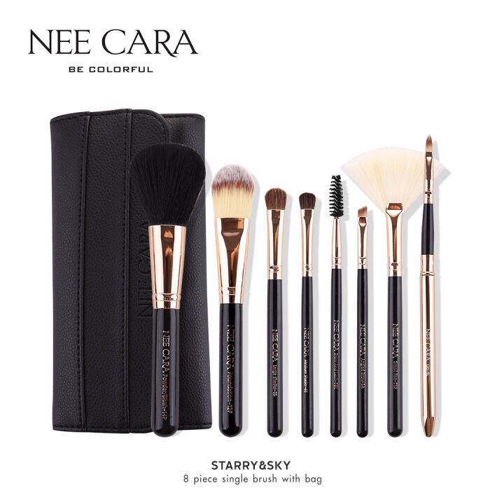 nee-cara-นีคาร่า-เซ็ตแปรงแต่งหน้า-แปรงแต่งหน้า-8-ชิ้น-พร้อมกระเป๋าเก็บดีไซน์หรู-n081-starry-sky-8-pcs-brush-set