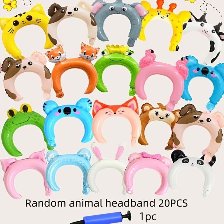 cc-20pcs-headband-for-birthday-decoration-cartoon-pink-childrens-baby-shower
