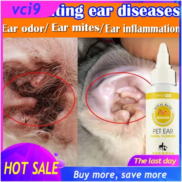 Hot 】Keep Ear Mites Away!!! Ear Cleaning Universal for cats and dogs ...