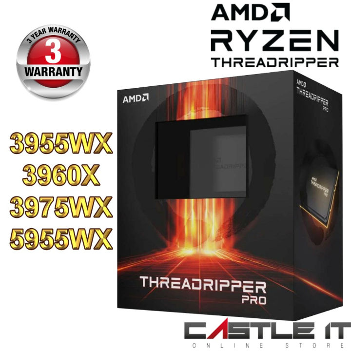 AMD Ryzen Threadripper 3960 PRO 3955WX 3975WX 5955WX without cooler SWRX8 Desktop  Processors 5965WX 5975WX 5995WX Lazada