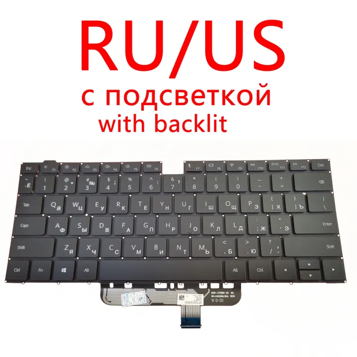 Ori US Russian Keyboard For Huawei Matebook D14 D15 Bob Boh NBLK-WAX9X ...