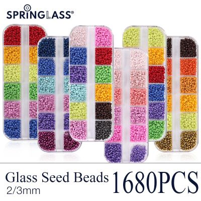 2mm /3mm Small Glass Seed Beads kit Funtopia Colorful Mix Beads for Bracelets Jewelry Making DIY Crafts Headbands