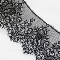 ；‘。、’ (3Meters/Roll) 20Cm Eyelash Lace Fabric French Lace Decoration Sewing Clothing Wedding Embroidery  Home Embroidery Soft Handmade