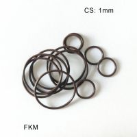 10pcs FKM Rubber O Ring Seal Thickness CS 1mm OD34/5/6/7/8/9.5 42mm High Temperature/Corrosion Resistance Fluorine Rings Gasket