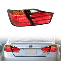 2ชิ้นไฟท้าย CAMRY ไฟสำหรับโตโยต้า2012-2015 Blackening LED ไฟท้ายอุปกรณ์เสริมรถยนต์