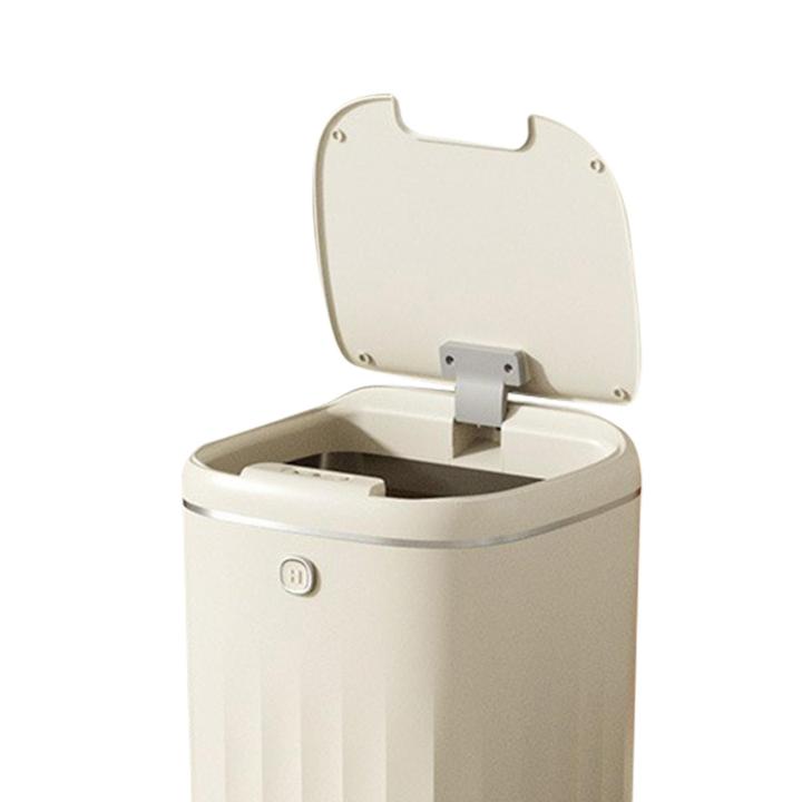 ถังขยะถังขยะระบบสัมผัสถังขยะห้องนอนที่เงียบสงบสำหรับโถสุขภัณฑ์ในบ้าน-rv