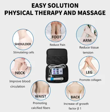 Shockwave Therapy Machine, Shock Physiotherapy Instrument, Body Muscle  Massager Shock Wave Machine for Pain Relief Neck Back Shoulder Foot and ED