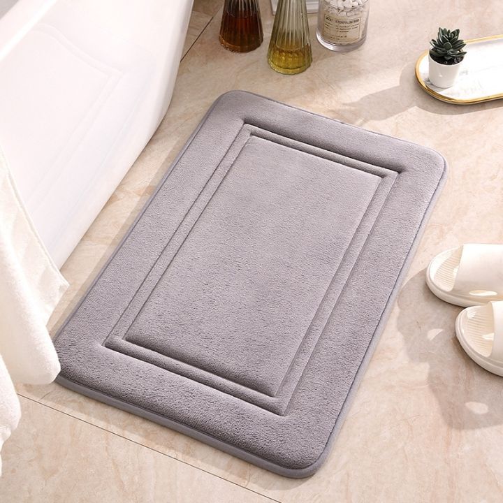 Memory Foam Bath Mat Anti-Slip Shower Carpet Soft Foot Pad