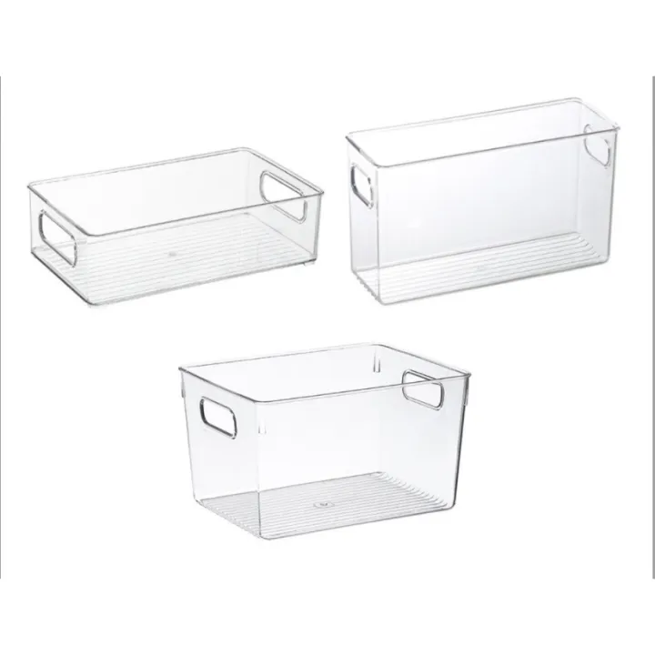 HB Acrylic Refrigerator Organizer Sorting Box Stackable Multipurpose