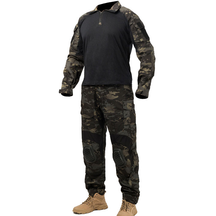 mege-tactical-camouflage-military-combat-uniform-set-shirts-cargo-pants-with-pads-g3-outdoor-soldier-paintball-clothing