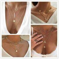 New European Lock Pendants Women Necklaces Exaggerated Gold Color Chain Neckalces Personality Collars for Female colar choker