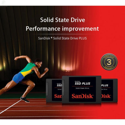ลด 50% (พร้อมส่ง)[ท้องถิ่นไทย]SanDisk SSD PLUS 3D NAND 2.5" SATA3.0 120GB/240GB/480GB/1TB จัดส่ง 1-3 วัน รับประกัน 3 - Y(ขายดี)