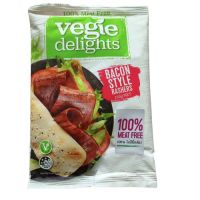 ?สินค้าขายดี? VEGIE DELIGHTS BACON STYLE RASHERS 100% MEAT FREE VEGAN 145G.เนื้อสัตว์เจ ทำจากพืชใช้แทนเนื้อสัตว์ มังสวิรัติ