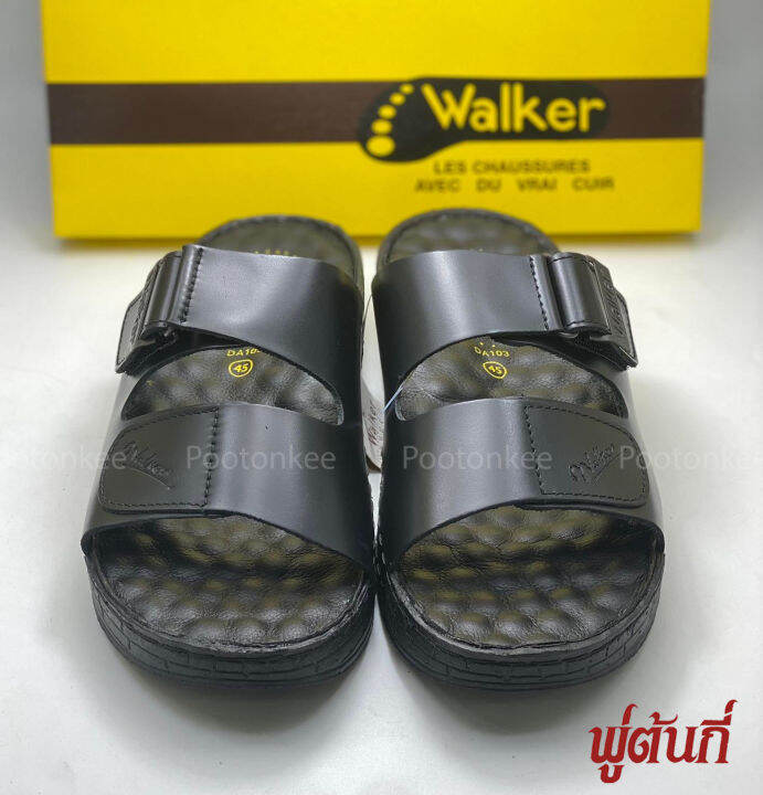 รองเท้าแตะ-walker-รองเท้าแตะวอคเกอร์-หนังแท้-รหัส-da-103-ของแท้-พร้อมส่ง