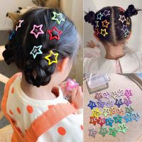 25Pcs/Box Cute Colorful Star Hairpins Girls Snap Hair Clips Sweet BB Clip Barrettes Ornament Fashion Kids Hair Accessories