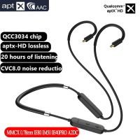 ﹍ Aptx HD Qualcomm QCC3034 Bluetooth Earphone Upgrate Cable Wireless Cable Mmcx 0.78mm IE80 IM50 IE40PRO IM A2DC HiFi Audio Cable